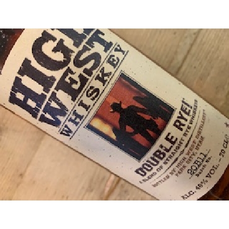 High West double rye whiskey
